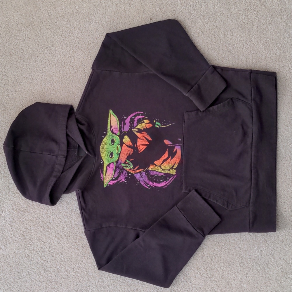 Youth Grogu Hooded Sweatshirt (Size L)